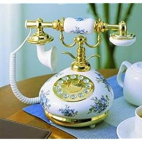 Polyflame PORCELAINROSE Porcelain Phone ROSE