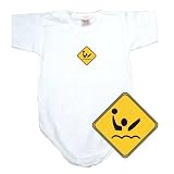 BABY BODYSUIT WHITE  SIGN WATERPOLO  0 - 3 Months