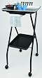 FT59-A Fold-A-Way Coloring Service Cart w/Stain Resistant Aluminum Tray