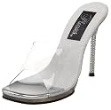 Pleaser Women's Monroe-01 Leather Sandal