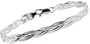 Italian Sterling Silver Braided 7" Herringbone Bracelet