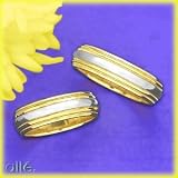 Platinum & 18K Women's Double Milgrain Wedding Band