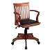 Office Star Deluxe Wood Banker's Chair - Fruitwood