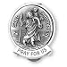 Fine Pewter Saint Christopher Visor Clip