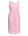 HOTOUCH Women Maternity Sleeveless Empire Waist Knee Length Crochet Lace Dress
