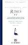 Dictionnaire des rimes et assonances