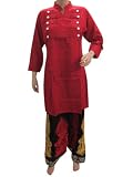 Womens Contrast Embroidered Salwar Kameez Set Indian Desgner Dress 41CBCGXbxzL. SL160 Womens Contrast Embroidered Salwar Kameez Set Indian Desgner Dress