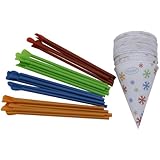 Time for Treats TM  Snow Cone Cups and Spoon Straws 25-Pack by VICTORIO VKP1125