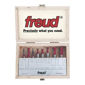 Freud 96-102 8-Piece Dovetail Incra Jig Bit Set with 1 2-Inch Shanks by Freud