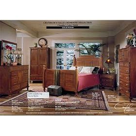 Chandlers Valley Bedroom Set - King Size Raised Panel Bed by Crawford Of Jamestown