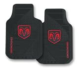 Dodge Factory Style Trim-To-Fit Molded Passenger/Driver Front Floor Mats - Set of 2
