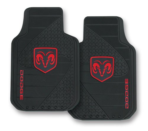 Dodge Factory Style Trim-To-Fit Molded Passenger/Driver Front Floor Mats - Set of 2