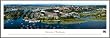 Washington Huskies - Campus Aerial with Husky Stadium - Framed Poster Print