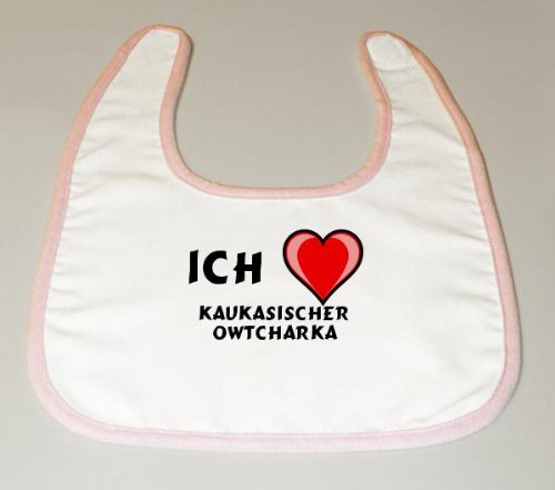 Baby Lätzchen mit Ich liebe Kaukasischer