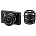 Nikon 1 J1 Systemkamera (10 Megapixel, 7,5 cm (3 Zoll) Display) schwarz inkl. 1 NIKKOR VR 10-30 mm und VR 30-110 mm Objektive