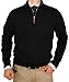 Luciano Natazzi Mens Sweater Classic Fit Quarter Zip Mock Neck Pullover Cotton