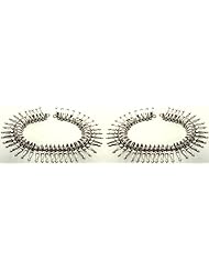 Sterling Superfine Anklets with Spikes (Price Per Pair) - Sterling Silver