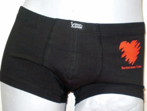Verbotene Liebe Stretch Boxer- Short schwarz Größe L