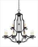 12 Light Chandelier - English Bronze Finish
