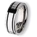 Tungsten Carbide Ring with Black Enamel (8.0 mm) - Sizes 7-13
