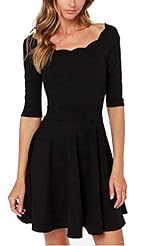 General Print Bateau Neck Spring Summer  Dress