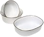 CorningWare French White 3-Piece Casserole Set with Gold Band