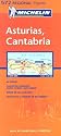 Michelin Map 572 Regional Spain Asturias, Cantabria