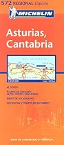 Michelin Map 572 Regional Spain Asturias, Cantabria