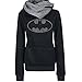 Christmas Present Women Cotton Long Sleeve Coat Top Tees Batman Hoodies Sweatshirts
