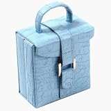 Wolf Designs First Class Leather Travel Mini Fold-out Jewel Case #348824