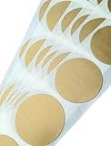 Round Scratch Off Labels Stickers - 1" Gold Round Scratch Off Label - Pack of 500