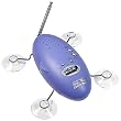 Zadro Shower Bug AM/FM Radio with Clock, Blue