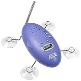 Zadro Shower Bug AM/FM Radio with Clock, Blue