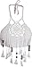 Women's Halter Flower Tassel Bikini Summer Crochet Crop Bikini Top