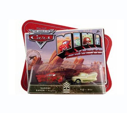 Disney / Pixar CARS Movie Toy Mini Adventures Sarge's Boot Camp Ramone & Flo
