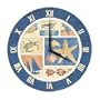 Coastal Collage Nautical Lighthouse Wall Clock