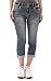 WallFlower Juniors Luscious Curvy Bling Denim Capris