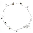 Womens Jewelry Ankle Bracelets Sterling Silver Pair 10.5 " 17 gms.