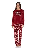 Bluedreams Pijama Tundosado (Burdeos)