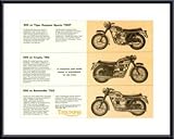 Triumph Bonneville Daytona Motorcycle, Framed Art Print