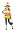 Child Candy Corn Witch Costume - Child Large