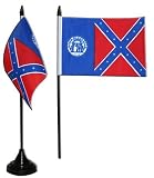 Drapeau de table USA US Georgia ancien, mini drapeau - 10 x 15 cm