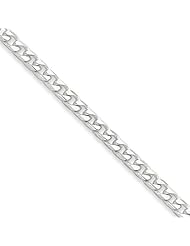 Sterling Silver 18in Polished 3.7mm Curb Necklace Chain. Metal Wt- 15.71g