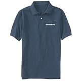 POLO SHIRT LIGHT BLUE EMBROIDERY  SIMPLE WORD DOMINICA 