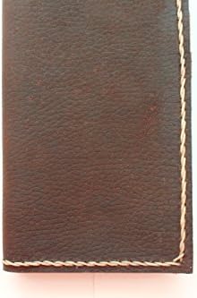 Genuine Handmade Cowhide Leather Grainy Wallet Case for iPhone 6 Plus 5.5" inch Luxury, 3 Card Slots, Scratches Resistance, Hand Stitches, 2 Big Compartments, Handmade Stylist, Protect against Dirt, New Free Shipping, PXV