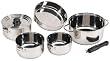 Stansport Premium Quality Stainless Steel 7 piece Deluxe Family Cookset