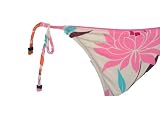 Split Bubblegum Floral Tie Side Surf Swim Bottom (Small)