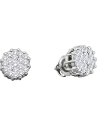1.00CTW ROUND DIAMOND LADIES FASHION EARRINGS