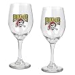 Pittsburgh Pirates 2pc Wine Glass Set - Primary Logo MLB Baseball