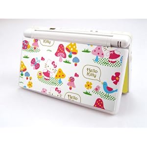 HELLO KITTY-WHITE Decorative Protector Skin Decal Sticker for Nintendo DS Lite